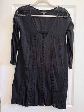 American Eagle Outfitters Crochet Trim Cut Out Dress